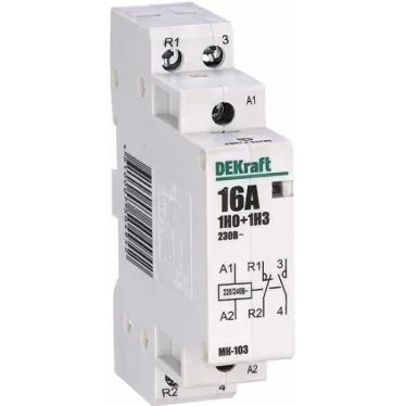 Контактор модульный 1НО+1НЗ 20А 230В МК-103