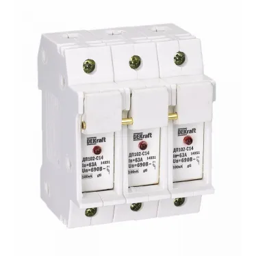 Держатель-предохранитель C14 со светодиодной индикацией 3п ДП-102