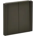 FORTE@PIANO Выключатель 2-клавишный проходной 10А FP307 серый IEK