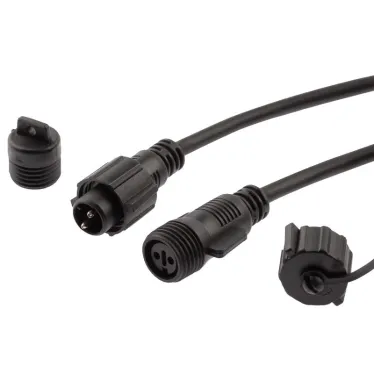 Удлинитель ERAPS-U10 для гирлянды IP65, 10 метров каучук черный