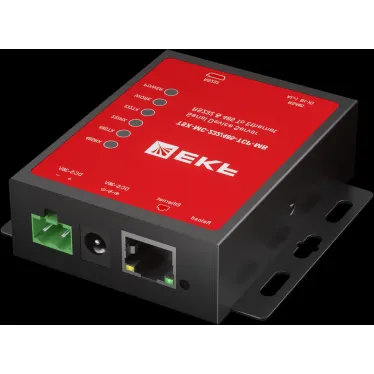 Преобразователь RS-232/485 в Ethernet, Modbus TCP/RTU/ASCII TSX EKF