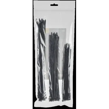 Набор хомутов 3,6х200, 3,6х250, 3,6х300 чер. (75шт/упак)