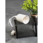 Патрон Е27 подвесной с клеммной колодкой пластик белый PROxima