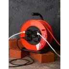 Удлинитель на катушке 'Атлант 2.0' 4 гнезда 40м с заземлением ПВС 3x1.5 16А/3.5кВт IP44 PROxima