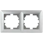Рамка на 2 поста, СУ, Solo, алюминий, 4-502-03