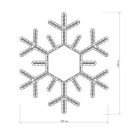 Фигура ARD-SNOWFLAKE-M5-600x600-360LED White (230V, 20W) | 025308 | Arlight