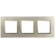 Рамка для розеток и выключателей Elegance 14-5013-04 Classic, на 3 поста, шампань