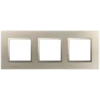 Рамка для розеток и выключателей Elegance 14-5013-04 Classic, на 3 поста, шампань