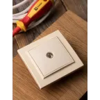 Розетка TV одноместная СП бежевый 75Ом 5-862МГц Минск