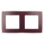 Рамка на 2 поста, Эра12, бордо, 12-5002-25