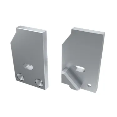 Заглушка для AЛм-GLASS-10 левая с отверстием (ARL, металл)