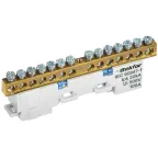 TEKFOR Шина N ноль изолированная на универсальном держателе 6х9-14-С IEK