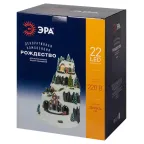 Фигура светодиодная новогодняя  EFIS-S07 композиция Рождество музыка теплый белый свет 3*АА 25*23*34 см | Б0060485 | ЭРА