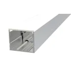 Профиль алюминиевый для LED ленты AC230V накладной 2440х20х20 мм (максимальная ширина ленты 14,9 мм) c рассеивателем опал и комплектом стальных монтажных скоб (8 шт.)