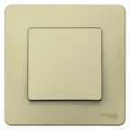 BLANCA С/У 1-клавишный ВЫКЛЮЧАТЕЛЬ (cх.1), 10А, 250B, БЕЖЕВЫЙ