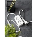 Удлинитель 'Эксперт' 2 гнезда 2 метра 10А/2.2кВт без заземления ПВС 2х0.75 PROxima