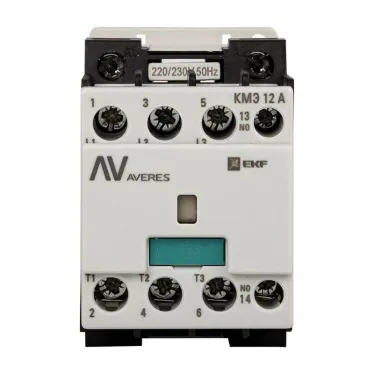 Контактор КМЭ 12А 1NO 400В АС AVERES