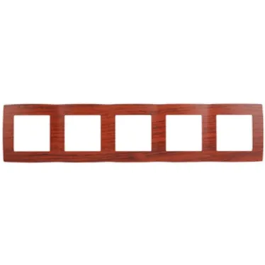 Рамка на 5 постов, Эра12, вишня, 12-5005-08