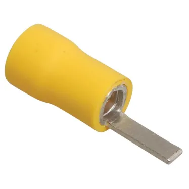 Наконечник плоский изолированный НпИш 4.0-6.0 желтый (100шт)