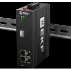 Коммутатор промышленный управляемый уровня L2 ML2-1GX/SFP-4GTP, 1 порт 1000Base-X SFP, 4 порта 10/100/1000Base-T(X) RJ45 c PoE, монтаж на динрейку TSX EKF