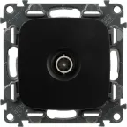 Valena ALLURE Розетка ТВ c топологией звезда 0-2400 МГц С лицевой панелью Антрацит