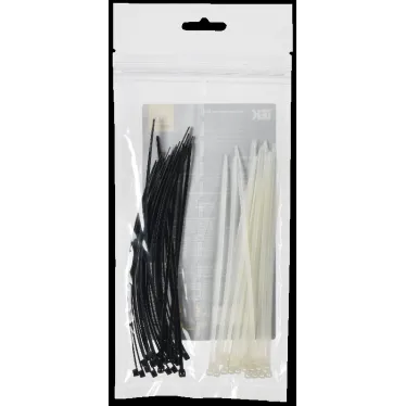 Набор хомутов 2,5х150 (25б. 25ч) (50шт/упак)