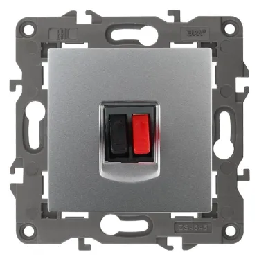 Розетка аудио, Эра Elegance, алюминий, 14-3111-03