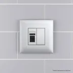 Avanti Телефонная розетка RJ-12 в стену Закаленная сталь