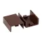 Соединитель (20х10) (4 шт) Plast под темное дерево