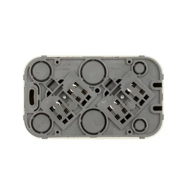 Quteo розетка двойная без заземления без шторок - 16 A - 250 В IP 20 - Слоновая кость