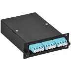                 Кассета для кросса ST OM3 MPO female 3хLC-quad (12 ОВ)
               