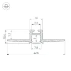 Профиль PIK-F-HIDE-2000 (ARL, Алюминий)