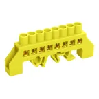 Шина PE земля комбинированный DIN-изолятор типа Стойка ШНИ-8х12-8-КС-Ж