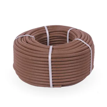 Труба гофрированная ПВХ легкая бук с/з д16 (50 м/уп)