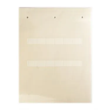 Самоламинирующаяся маркировка для кабелей и труб 6-10мм. Белая (12 шт. на пластине, упак. по 10 листов)