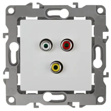 Розетка RCA, Эра12, белый, 12-3113-01