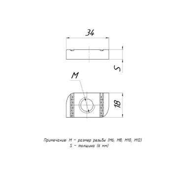 STRUT-гайка М12 HDZ