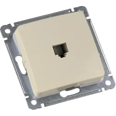 MASTER Розетка компьютерная скрытой установки, в рамку, слоновая кость