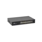 Коммутатор неуправляемый SKAT 16 портов.PoE+, Uplink1, OMBO, 150 Вт