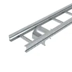 Пластина вывода кабеля для лестничных лотков осн.300 мм, горячий цинк, в комплекте с крепёжными элементами, необходимыми для монтажа