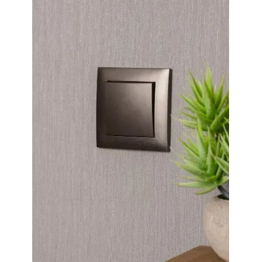 Валенсия лицевая панель выключателя 1-кл. 10А графит