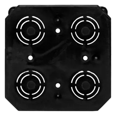 Коробка распаячная с крышкой КМТ-010-006 для твердых стен 110х110х50 полипропилен синяя/белая винты IP20 PROxima