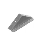 Заглушка крышки двускатной для лотка 150 мм, толщина 1,0 мм, Сендзимир цинк