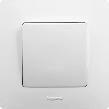 Выключатель одноклавишный, белый винтовые зажимы 10АХ