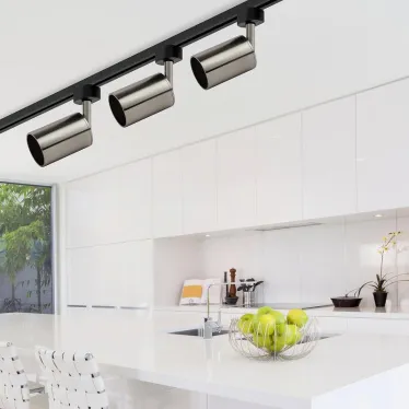 Светильник Трек GU10, 55х165 мм, сатин никель TR14-GU10 SN (50/1200)