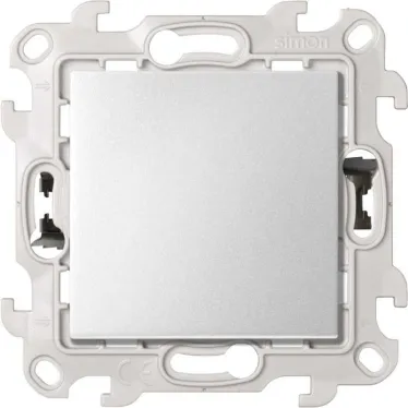 Перекрестный выключатель (с 3-х мест) 10AX 250В~ с системой Push@Go цвета алюминий S24 Harmonie