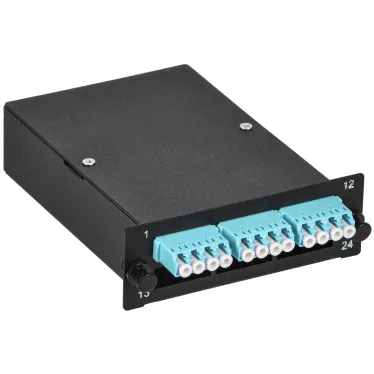Кассета для кросса ST OM3 MTP male 3хLC-quad (12 ОВ)