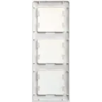 GLOSSA Рамка 3 поста вертикальная перламутр