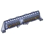 TEKFOR Шина N ноль в комбинированном DIN-изоляторе Стойка 8х12-(8+8)-Ч IEK