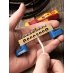 Шина нулевая 8х12 мм 125А 8 отверстий 2 изолятора стойка латунь